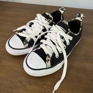Converse Kids Black and White Patterned Sneakers